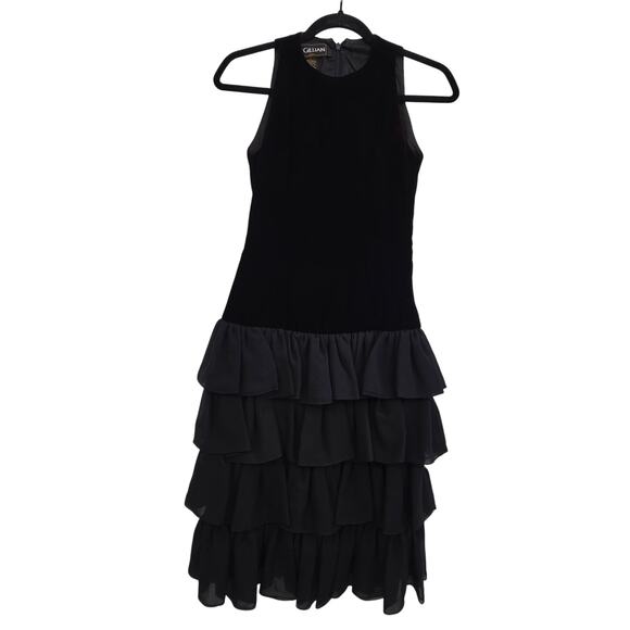 Elegant Black Midi Dress by Ganni - Picture 1 of 9